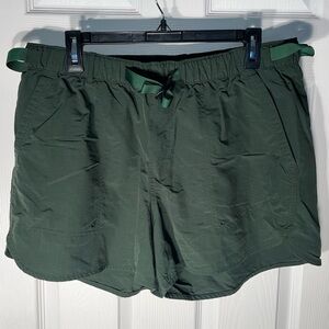 REI Trailmade Amphib Shorts Women’s Large Hiking Heritage Spruce Green Nylon